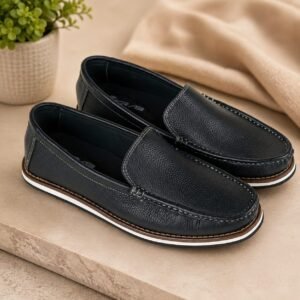 Premium Textured Leather Derby for Men-01 (Black)
